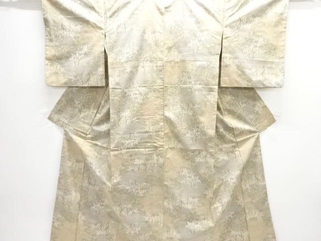 JAPANESE KIMONO / OMESHI / NISHIJIN-ORI / WOVEN TREES